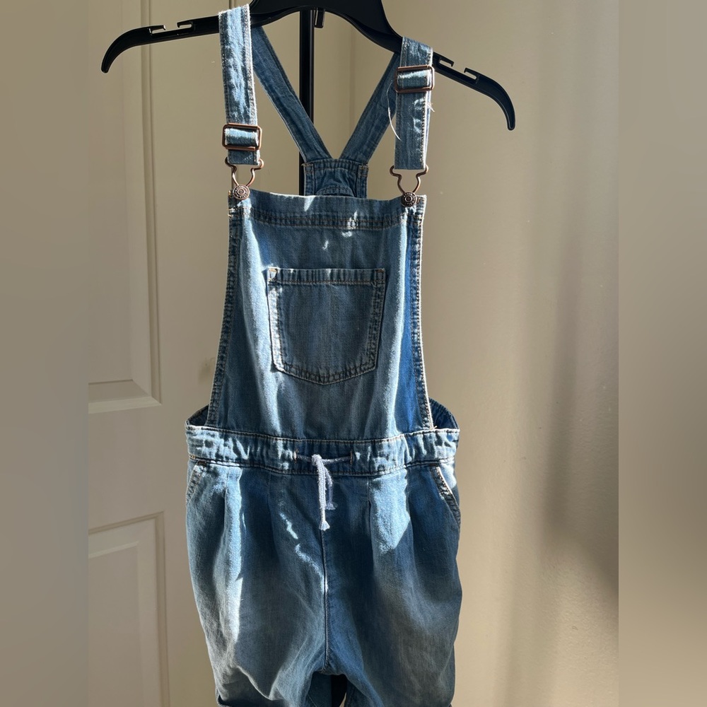 Girls Denim Overalls